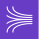 white curved and straight streaming lines on purple background representing Amazon Kinesis