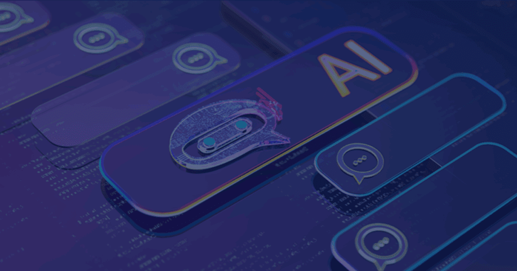 futuristic user interface design for a chatbot, sleek and minimalistic, in the style of modern digital art with vibrant colors and smooth gradients, showcasing dynamic menu modification features, user-friendly interaction, vibrant and engaging layout, vector illustration, tech-inspired