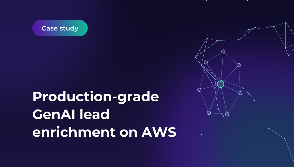 Production-Grade GenAI Lead Enrichment on AWS for KwikSave Logistics Operations
