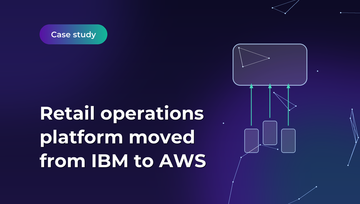 Migration of Canadian retail operations platform from IBM to cloud architecture on AWS