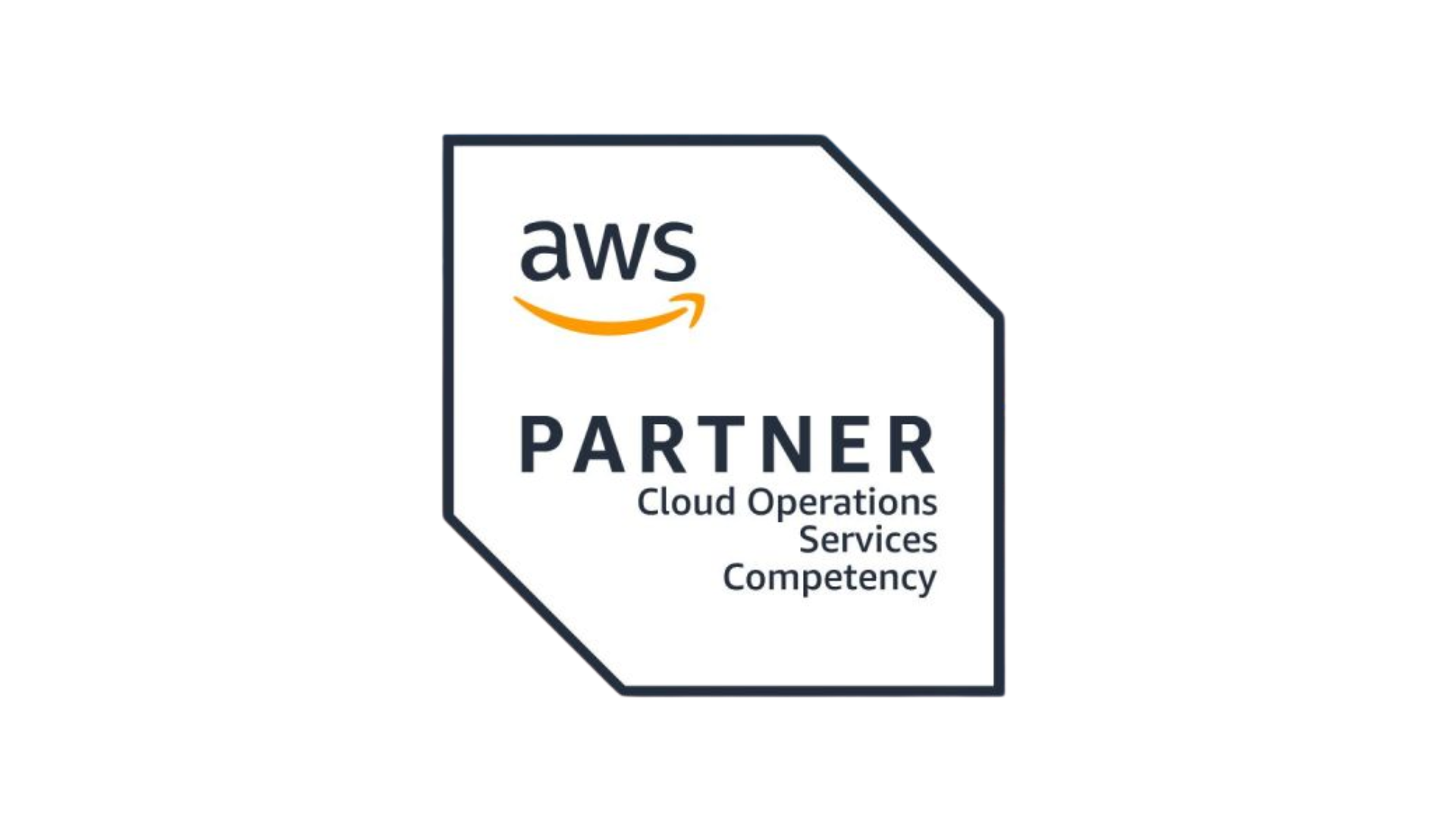 AWS Partner badge announcing Cloud Operations Services Competency with the AWS logo and text.